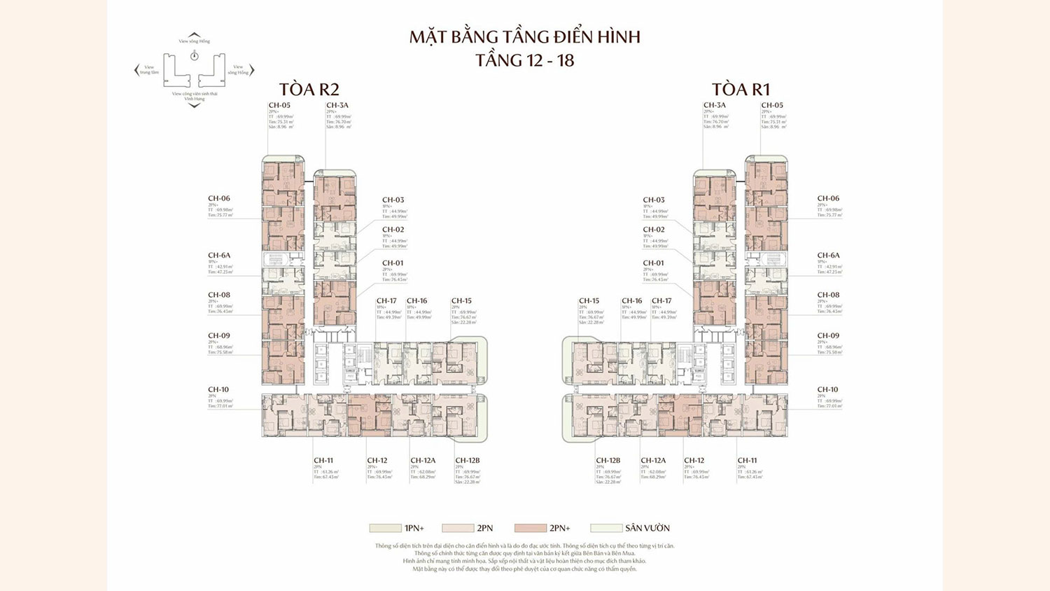 Mặt bằng tầng Rivea Ha Noi Residence